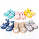 Baby socks Cotton Cartoon Newborn Baby Girls Boys Anti-Slip Socks Slipper Bell Shoes Boots Shoes and socks - Babybyrds