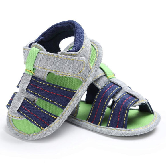 Baby Boys Shoes Sandals Summer Toddler Canvas Infant Kids Girl boys Soft Sole Crib Toddler Newborn Sandals Shoes for boys - Babybyrds