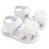 Baby girls sandals flowers shoes summer Toddler Girl Crib Shoes Newborn Flower Soft Sole Anti-slip Baby girls Sandals - Babybyrds