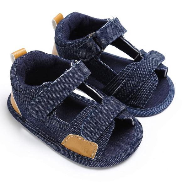 Baby Boys Toddler Canvas Infant Kids Girl boys Sole Crib Toddler Sandals Shoes sandals for boy - Babybyrds