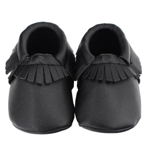 Tassels Baby Moccasin Newborn Baby Shoes Soft Bottom PU Leather Prewalkers 0-18M - Babybyrds