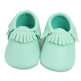 Tassels Baby Moccasin Newborn Baby Shoes Soft Bottom PU Leather Prewalkers 0-18M - Babybyrds