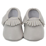 Tassels Baby Moccasin Newborn Baby Shoes Soft Bottom PU Leather Prewalkers 0-18M - Babybyrds