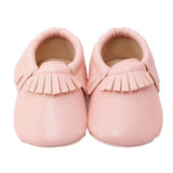 Tassels Baby Moccasin Newborn Baby Shoes Soft Bottom PU Leather Prewalkers 0-18M - Babybyrds