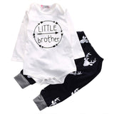 newborn baby boys girls clothing 2pcs sets Baby Girl Boy Clothes Romper Top T-shirt+Pants Leggings 2pcs Outfits Set - Babybyrds