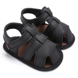 2017 Summer Child Shoes Boys Soft Leather Sandals Baby Boys Summer Prewalker Soft Sole PU Leather Beach Sandals Kids Sneakers - Babybyrds