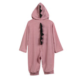 Newborn Infant Baby Boys Girls Long sleeve Dinosaur Hooded Romper Jumpsuit Outfits Clothes drop ship - Babybyrds