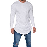 Men Slim Fit O Neck Long Sleeve Muscle Tee T-shirt Casual Tops Blouse - Babybyrds