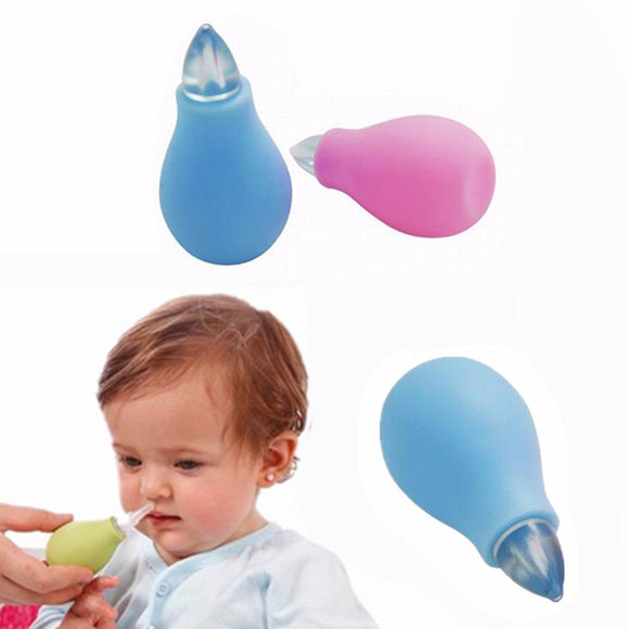 Safe Useful Infant Kids Plastic Solid Duct Runny Device Soft Tip Suction Nose Cleaner Vacuum Suction Aspirator Baby Products - Babybyrds
