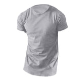 4 Colors Mens Summer Fashion Slim T Shirt Casual Cotton Short Sleeve Crew Neck Longline T-shirt Mens Summer TShirt Tops - Babybyrds