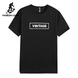 Pioneer Camp quick dry lettter print men t shirt brand-clothing casual summer T shirt male quality Tshirt black ADT801256 - Babybyrds