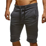 Hot Sale Premium Quality Men Casual Joggers Gyms Fitness Shorts With Pockets Men Professional Bodybuilding Short masculino Black - Babybyrds